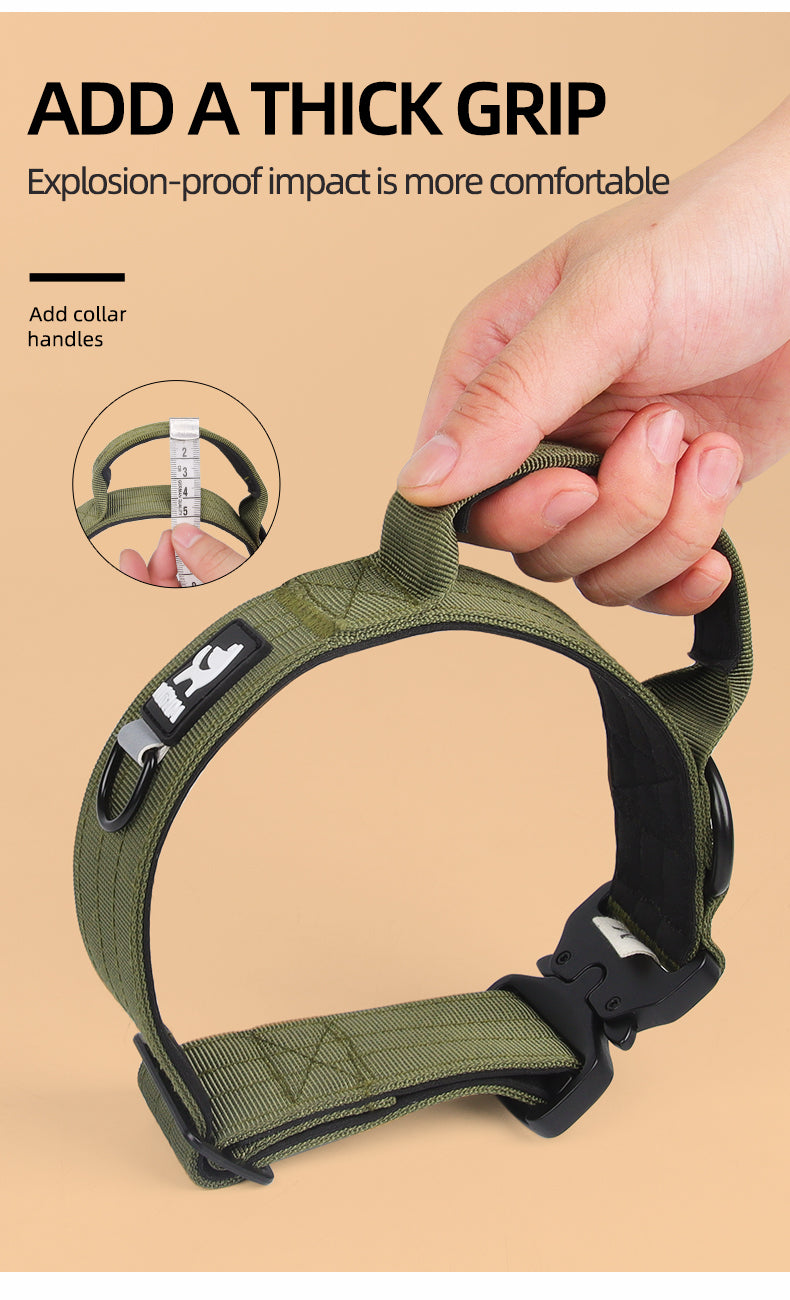 TACTICAL COLLAR Designed for fierce dogs  Multicolor choice